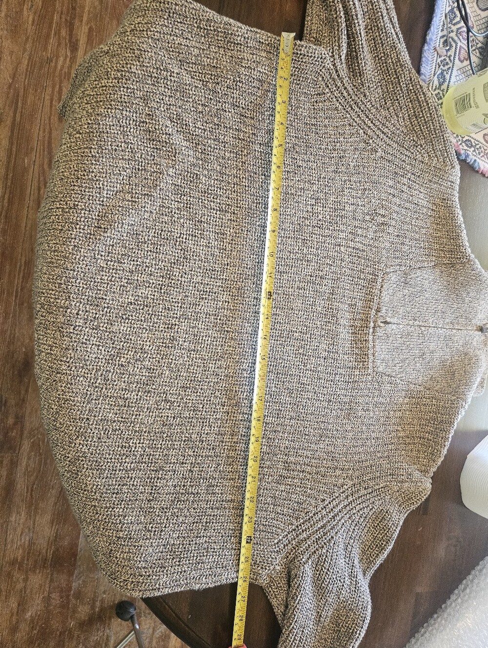 Men's Eddie Bauer Tan Quarter-Zip Knit Sweater Size XL - Picture 9 of 9